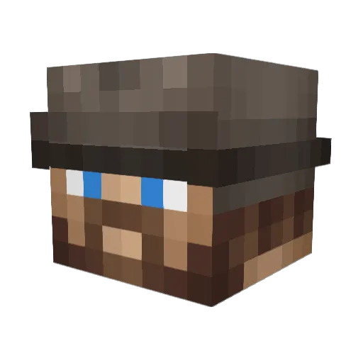 Badcompany16 Minecraft avatar head, 3D render
