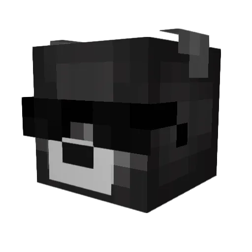 BaddestHound Minecraft avatar head, 3D render