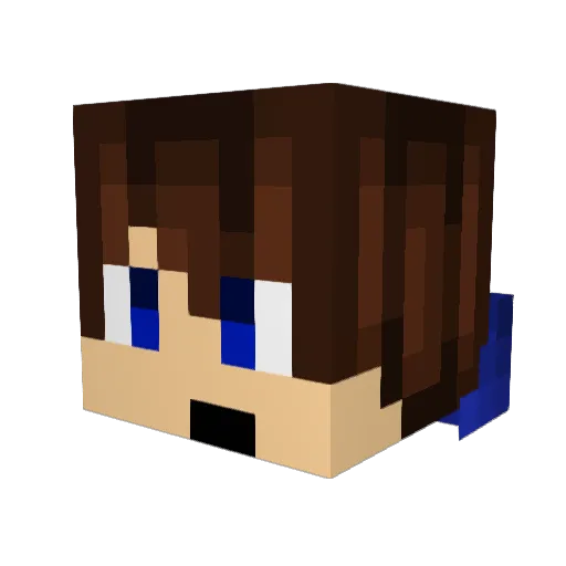 Baddest_Wolfe Minecraft avatar head, 3D render