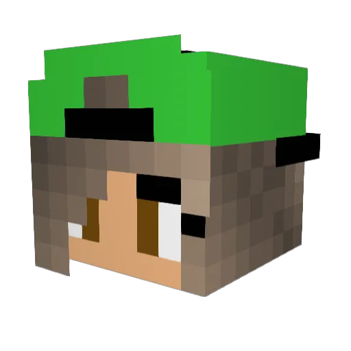 Baddy2018 Minecraft avatar head, 3D render