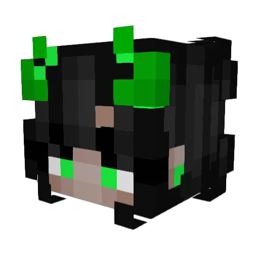 BaddyBadd Minecraft avatar head, 3D render