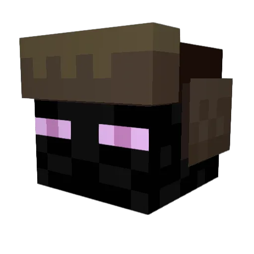 Badebao Minecraft avatar head, 3D render