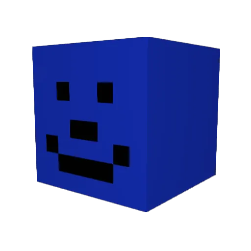 Badegast Minecraft avatar head, 3D render