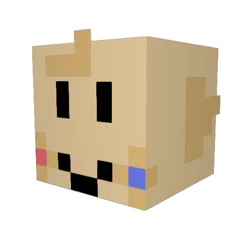 Bader4499 Minecraft avatar head, 3D render