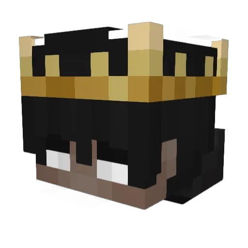 Baderb77 Minecraft avatar head, 3D render