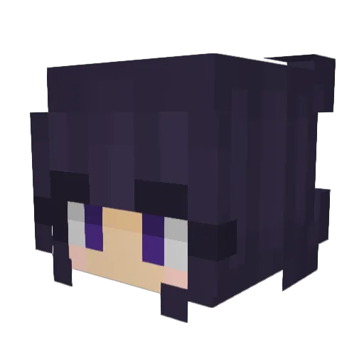 Badewanni Minecraft avatar head, 3D render