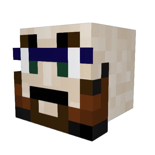 Badge_of_Honor Minecraft avatar head, 3D render