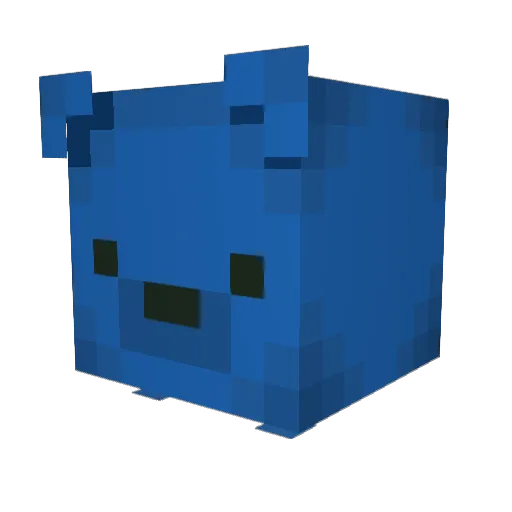 Badgee Minecraft avatar head, 3D render