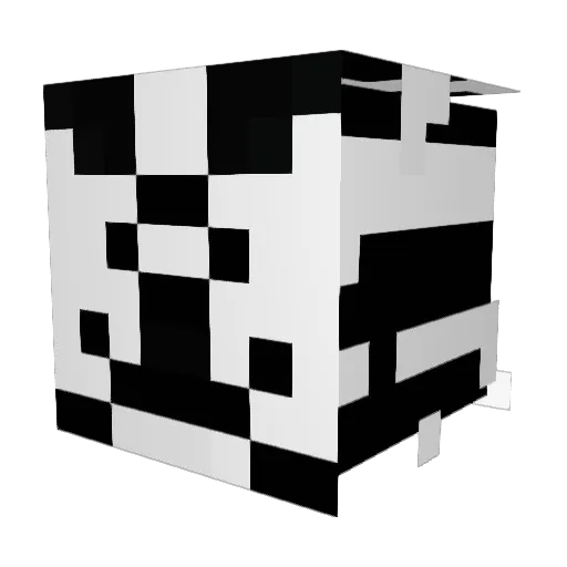 BadgerBucky Minecraft avatar head, 3D render