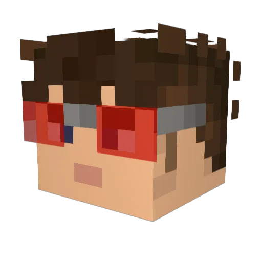 Badger_6s Minecraft avatar head, 3D render