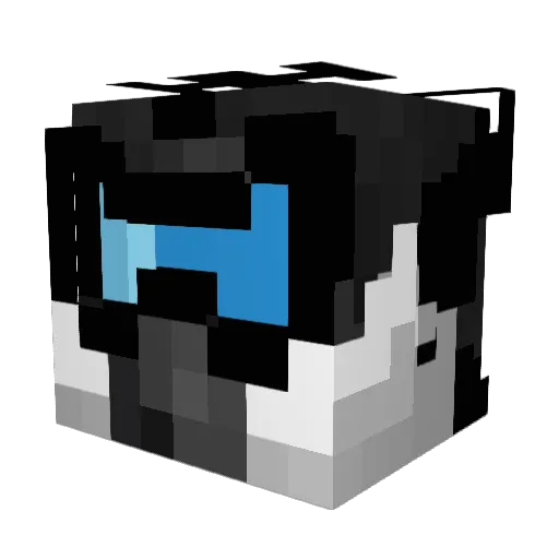 BadgieRadgie Minecraft avatar head, 3D render