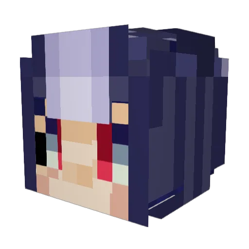 BadgyVT Minecraft avatar head, 3D render