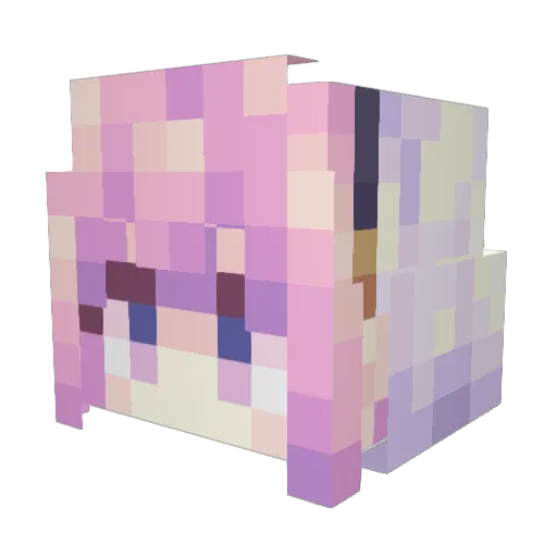 Badhix01 Minecraft avatar head, 3D render