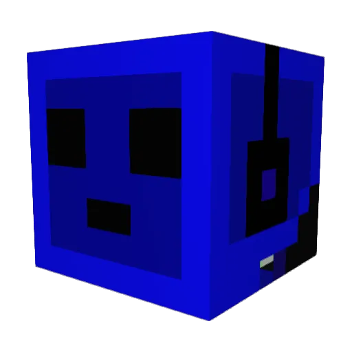 Badhoerli Minecraft avatar head, 3D render