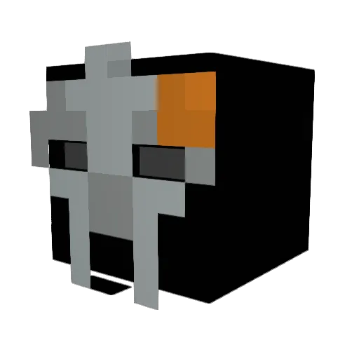 Badinall Minecraft avatar head, 3D render