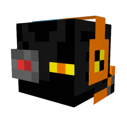 Badiol Minecraft avatar head, 3D render