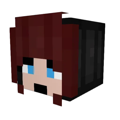 Baditzka Minecraft avatar head, 3D render
