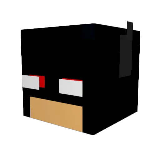 Badman314 Minecraft avatar head, 3D render