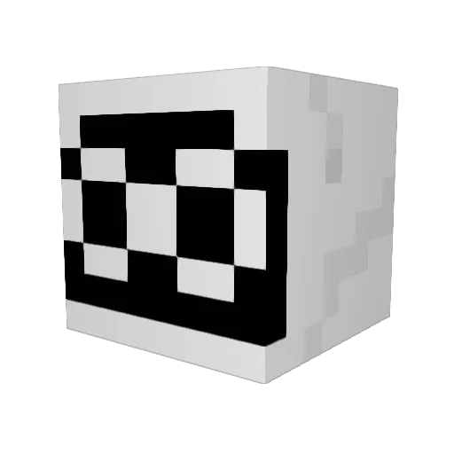 BadmouthBlooper Minecraft avatar head, 3D render