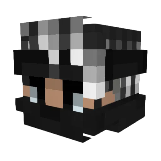Badnt Minecraft avatar head, 3D render
