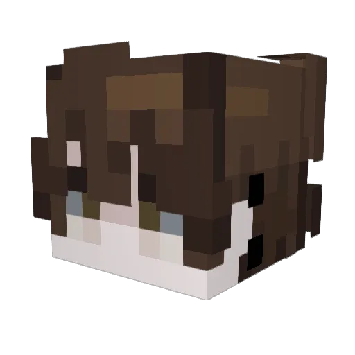 Badrut Minecraft avatar head, 3D render