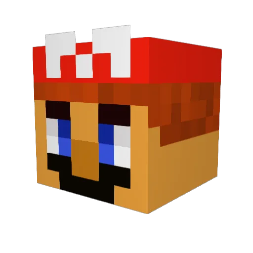 Badsbeer Minecraft avatar head, 3D render