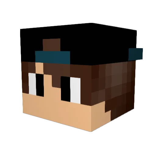 Badshooter13 Minecraft avatar head, 3D render