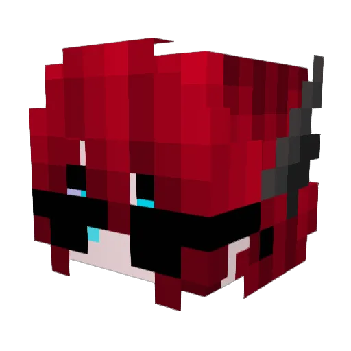 BadtimeArter Minecraft avatar head, 3D render