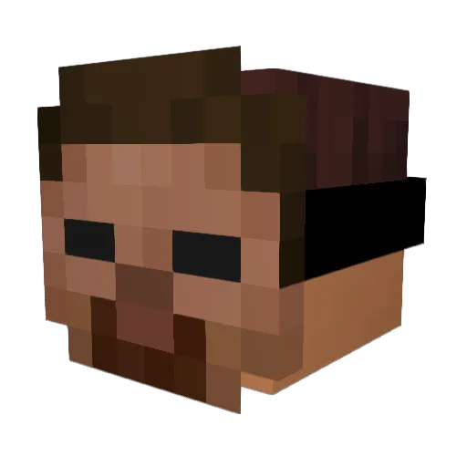 BadutMC2097 Minecraft avatar head, 3D render
