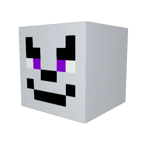 Badxr Minecraft avatar head, 3D render