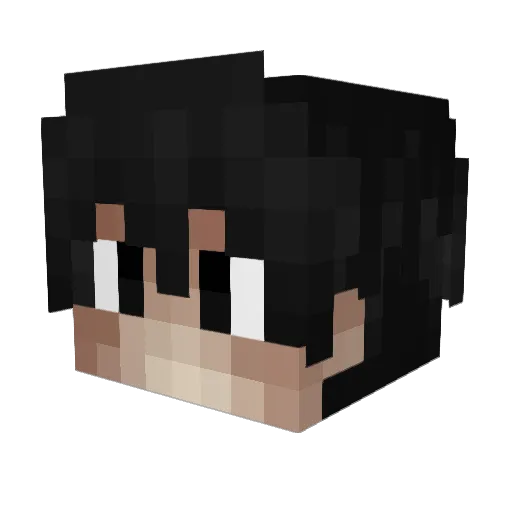 Badxsz Minecraft avatar head, 3D render