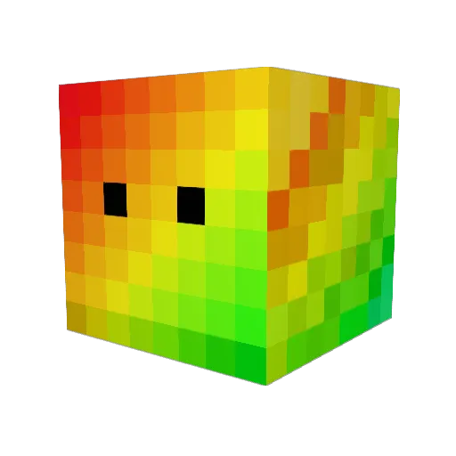 BaeDako Minecraft avatar head, 3D render