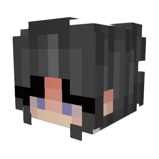 BaePey Minecraft avatar head, 3D render