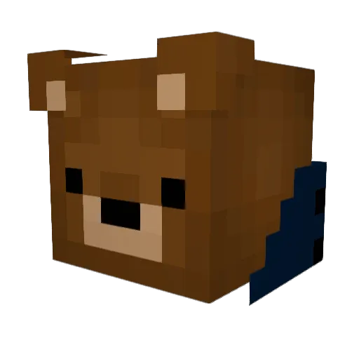 BaeRx Minecraft avatar head, 3D render