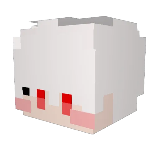 Baegul Minecraft avatar head, 3D render
