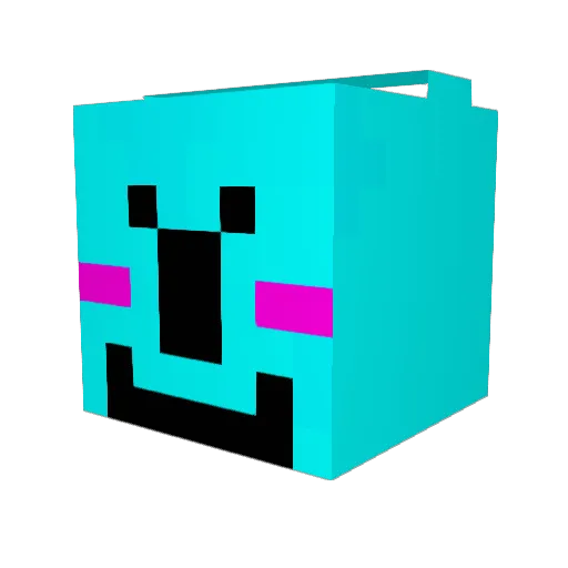 BaekDS21 Minecraft avatar head, 3D render