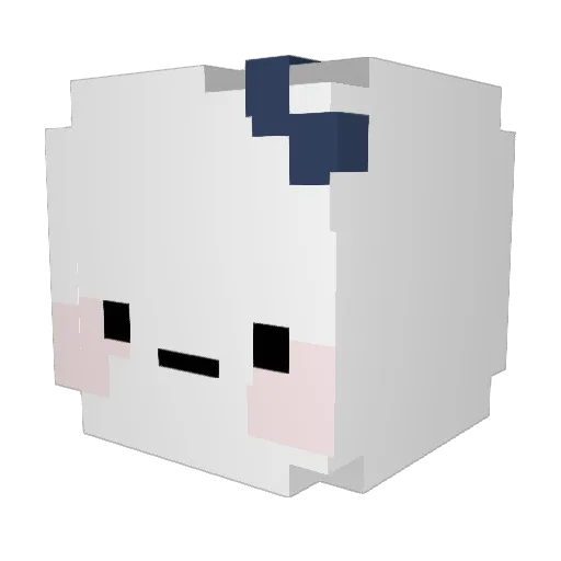 BaekSeolgi__ Minecraft avatar head, 3D render