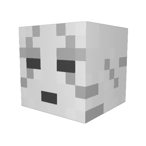 Baelsagg Minecraft avatar head, 3D render