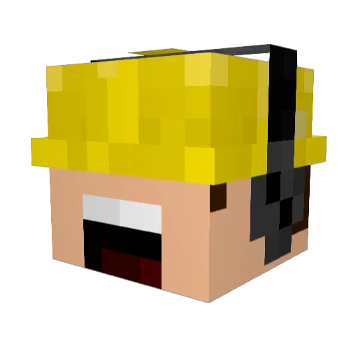 BaerBalu182 Minecraft avatar head, 3D render
