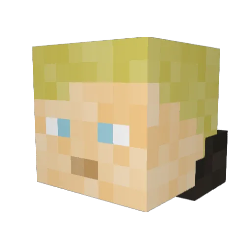 Baerchen__ Minecraft avatar head, 3D render
