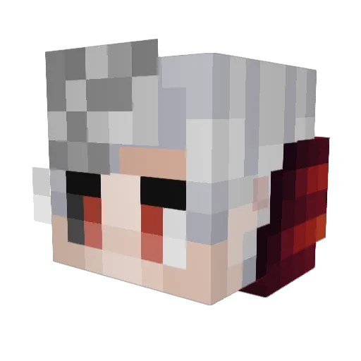 Baerchenfreund Minecraft avatar head, 3D render