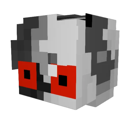 Baerock01 Minecraft avatar head, 3D render