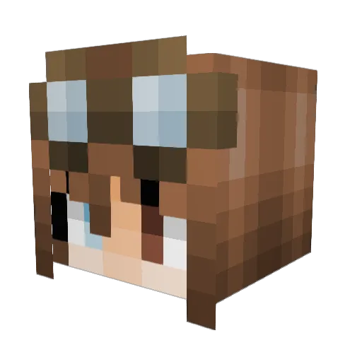 Baethil Minecraft avatar head, 3D render