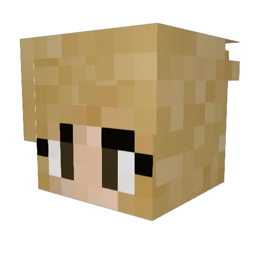 BafflingBongo4 Minecraft avatar head, 3D render