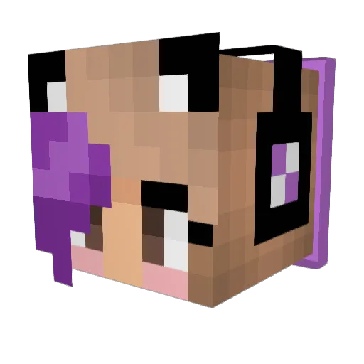 Baffu99 Minecraft avatar head, 3D render