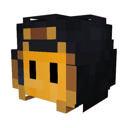 BagOBullets Minecraft avatar head, 3D render
