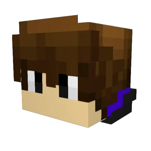 Bag_Project Minecraft avatar head, 3D render
