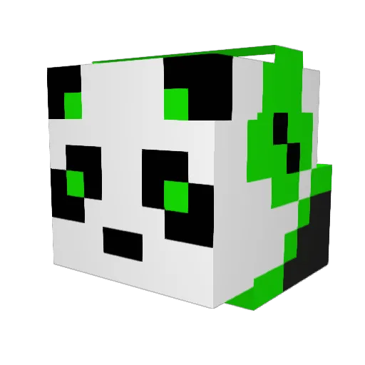 Baga24 Minecraft avatar head, 3D render