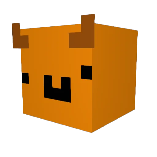 Bagbeetar Minecraft avatar head, 3D render