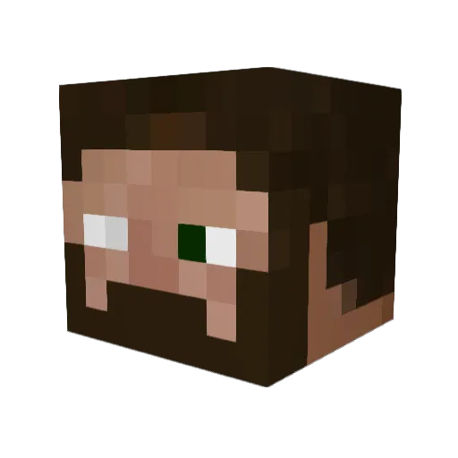 BagelBBagel Minecraft avatar head, 3D render